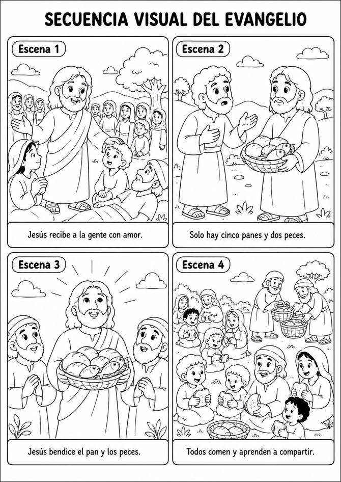 Evangelio en cuatro escenas